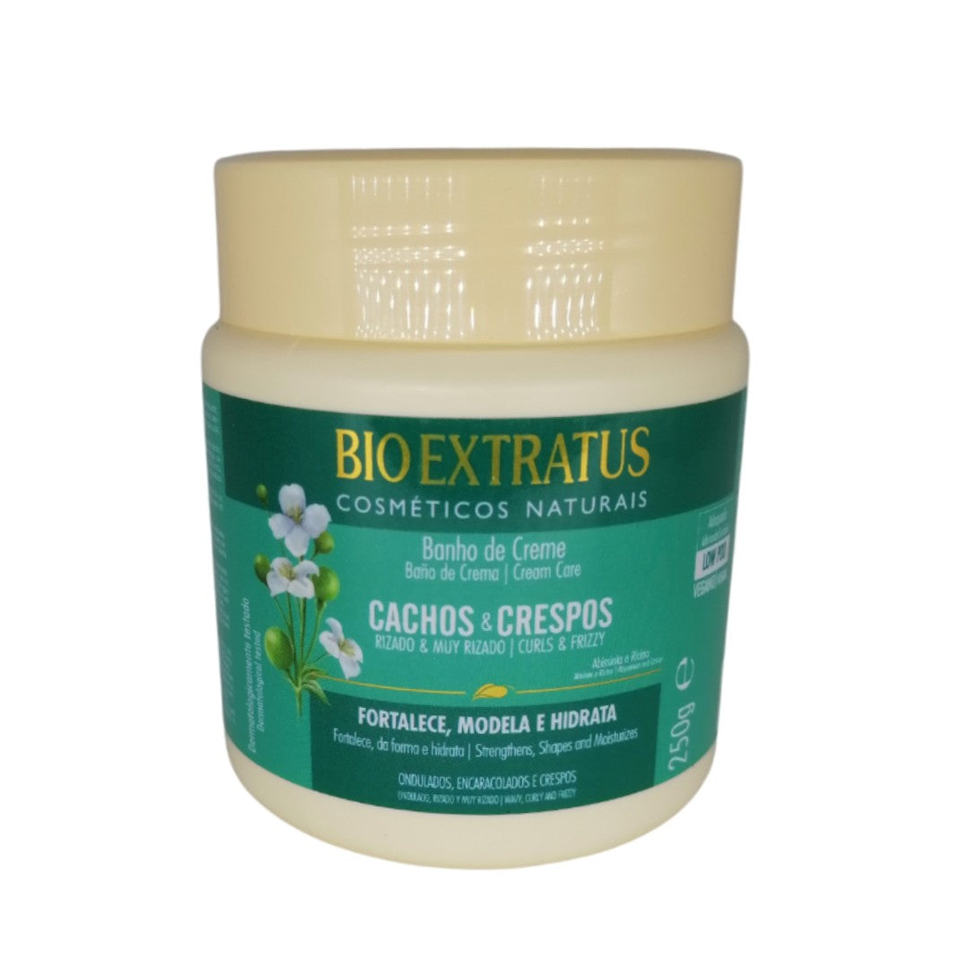 Cachos e Crespos Banho de Creme, Haarcreme, Bio Extratus, 250g