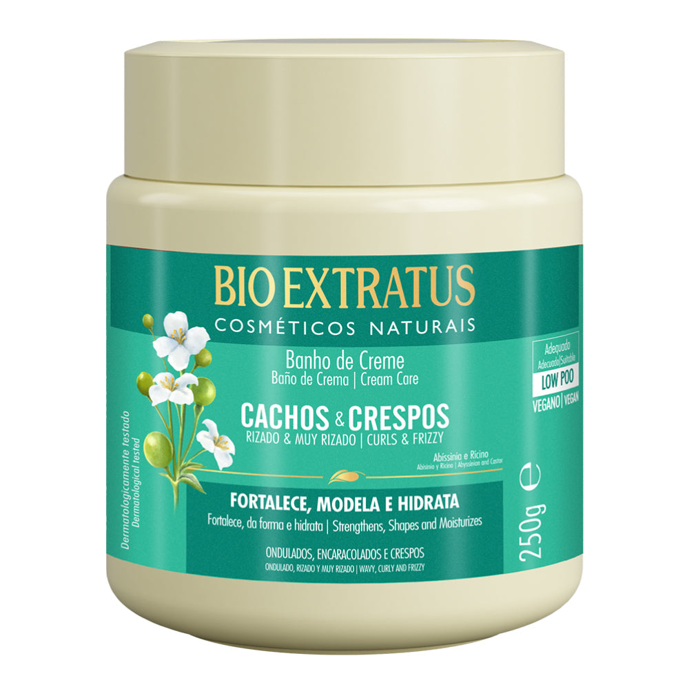 Cachos e Crespos Banho de Creme, Haarcreme, Bio Extratus