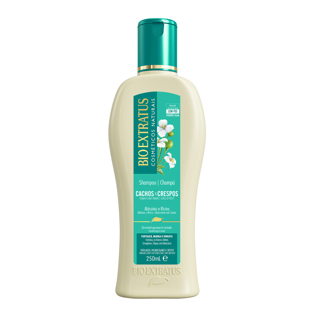 Cachos e Crespos Shampoo, Bio Extratus, 250ml
