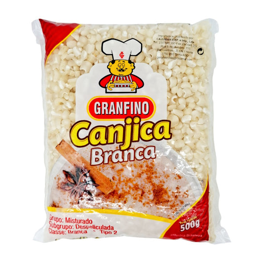 Canjica, milho branco descascado, Granfino 500g