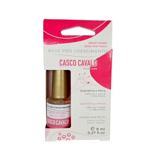 Base Pró Crescimento de Unha, Crescimento de Unhas, Casco Cavalo, 8ml