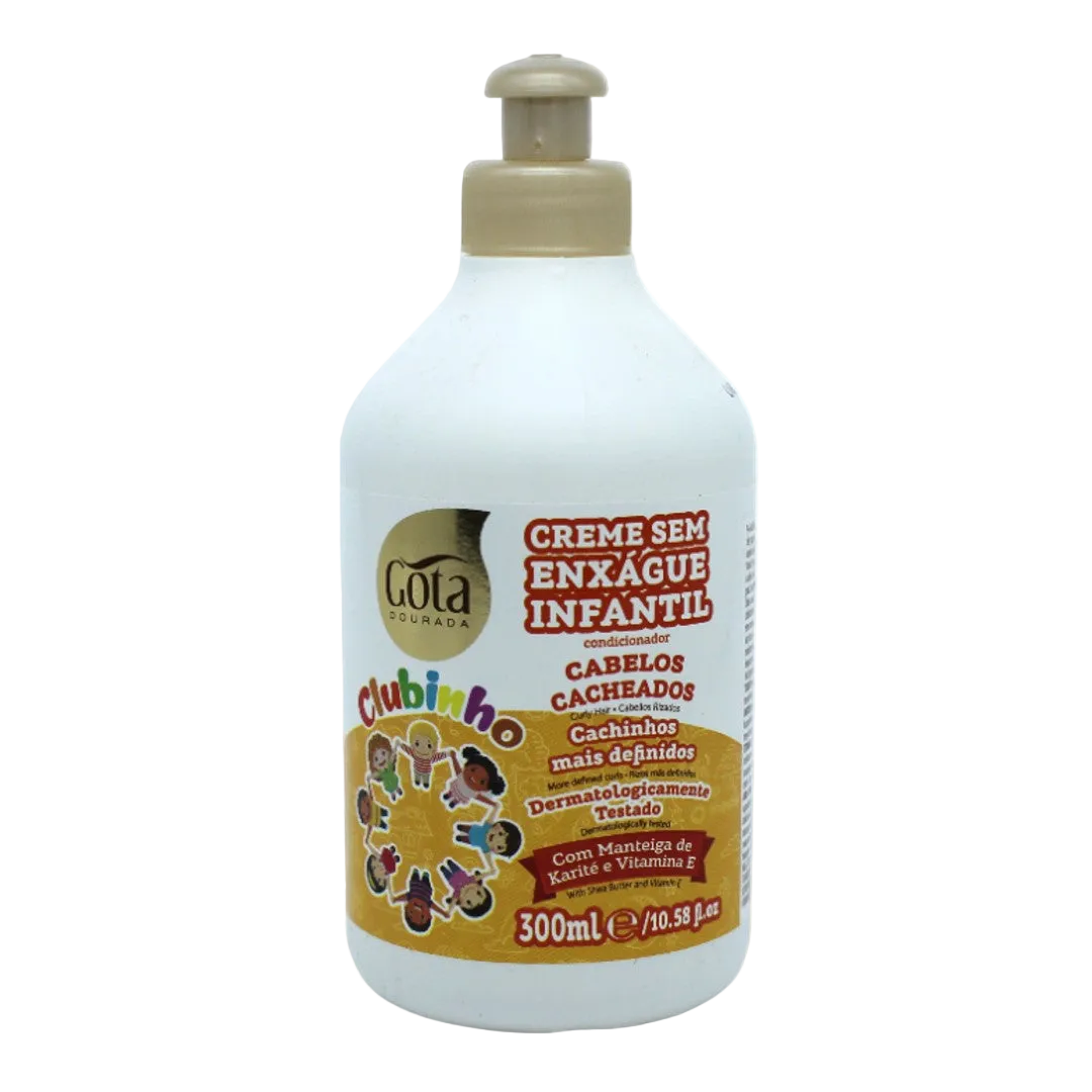 Creme Pentear Clubinho, Haarcreme, Gota Dourada, 300ml