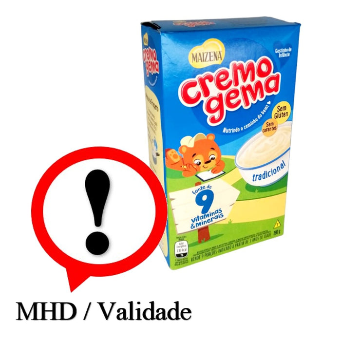 Cremogema, papas de farinha de milho instantâneas, farinha de milho 180g