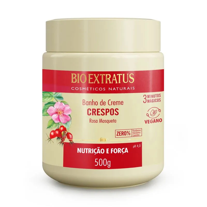 Mascara capilar Crespos Rosa Mosqueta, Haarmask, Bio Extratus 500g