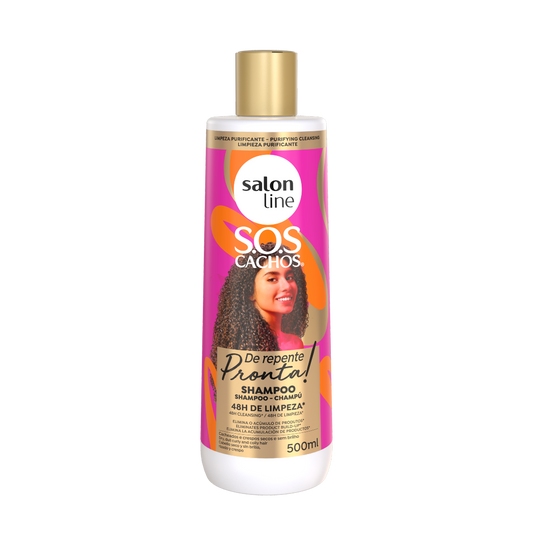 SOS Cachos De Repente Pronta Shampoo, Salon Line 500ml