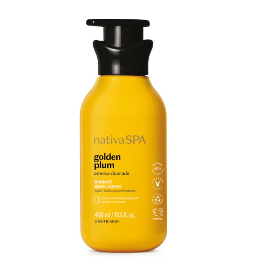 NSPA Locao Ameixa Dourada, goldene Pflaume Lotion, Boticário, 400ml