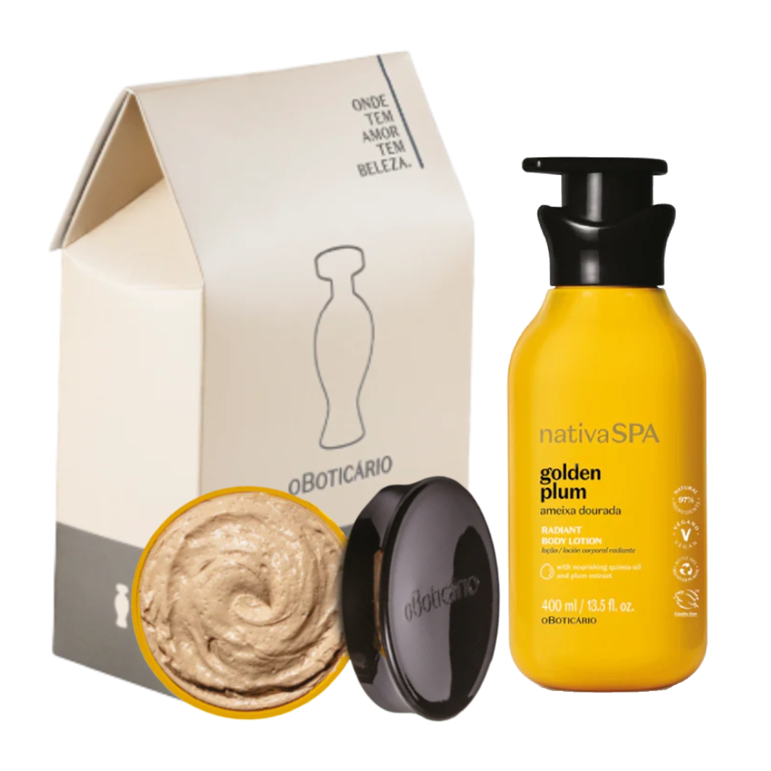 Kit NSPA Esfoliante e Locao, Set Zucker-Peeling u. Körpercreme, Boticario