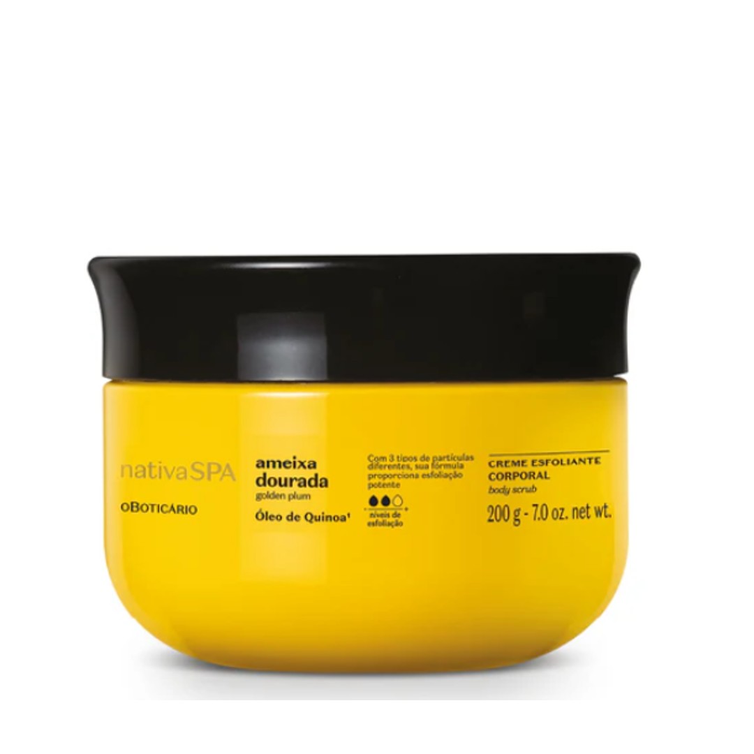 NSPA Acúcar esfoliante Ameixa Dourada, Zuckerpeeling, Boticário, 200g