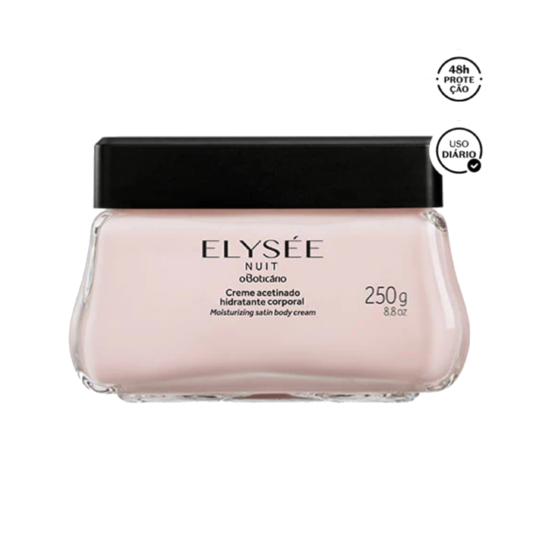 Elysee Nuit Creme Hidratante Acetinado, Körpercreme, Boticario, 250g