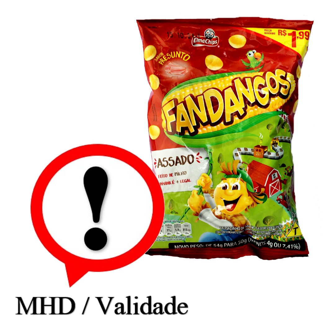 Fandangos salgadinho Presunto, Snacks mit Schinkengeschmack, Elma Chips, 45g