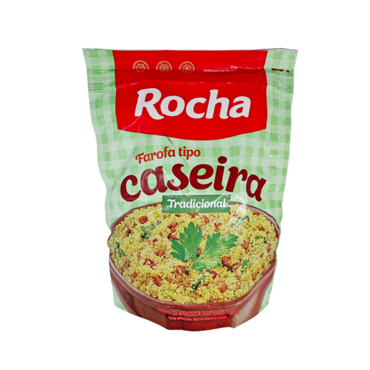 Farofa Mandioca Tradicional, Gewürztes Maniokmehl, Rocha 300g