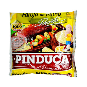 Farofa Milho, Gewürztes Maismehl, Pinduca, 400g