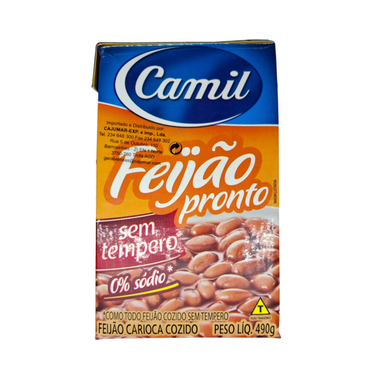 Bohnen Carioca, Feijao Cozido, Camil 490g