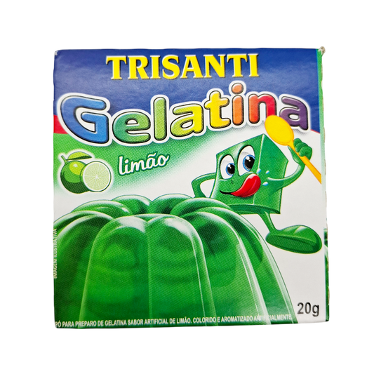 Gelatina de Limao, Wackelpudding Limettengeschmack, Trisanti 20g