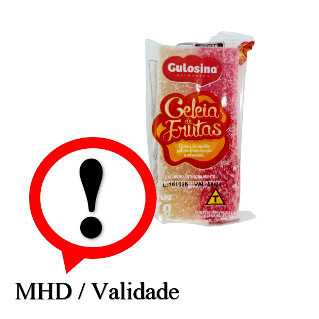 Geleia de Frutas, Obst-Süßigkeit, Gulosina 57g