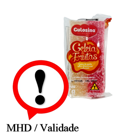 Geleia de Frutas, Obst-Süßigkeit, Gulosina 57g