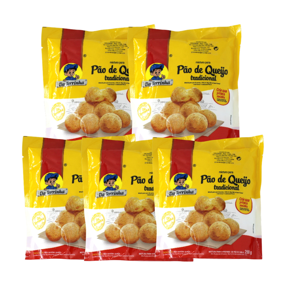 Mistura Pao Queijo Vorteilspaket, Da Terrinha 5x250g