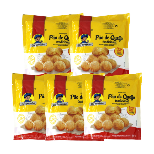 Mistura Pao Queijo Vorteilspaket, Da Terrinha 5x250g