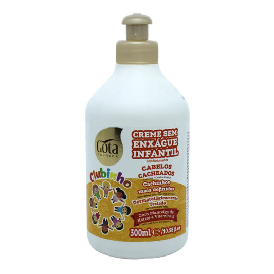 Creme Pentear Clubinho, Haarcreme, Gota Dourada, 300ml