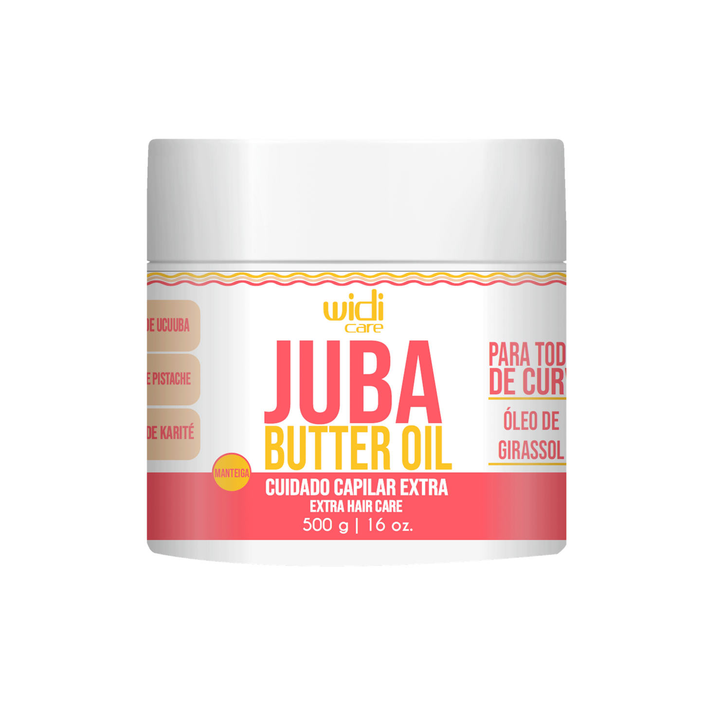 Mascara Nutricao Juba Butter Oil, Haarmaske, Widi Care, 500g
