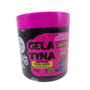 Kids Gelatina Uva Ativadora Cachos, Traubenhaargel, Salon Line, 550g