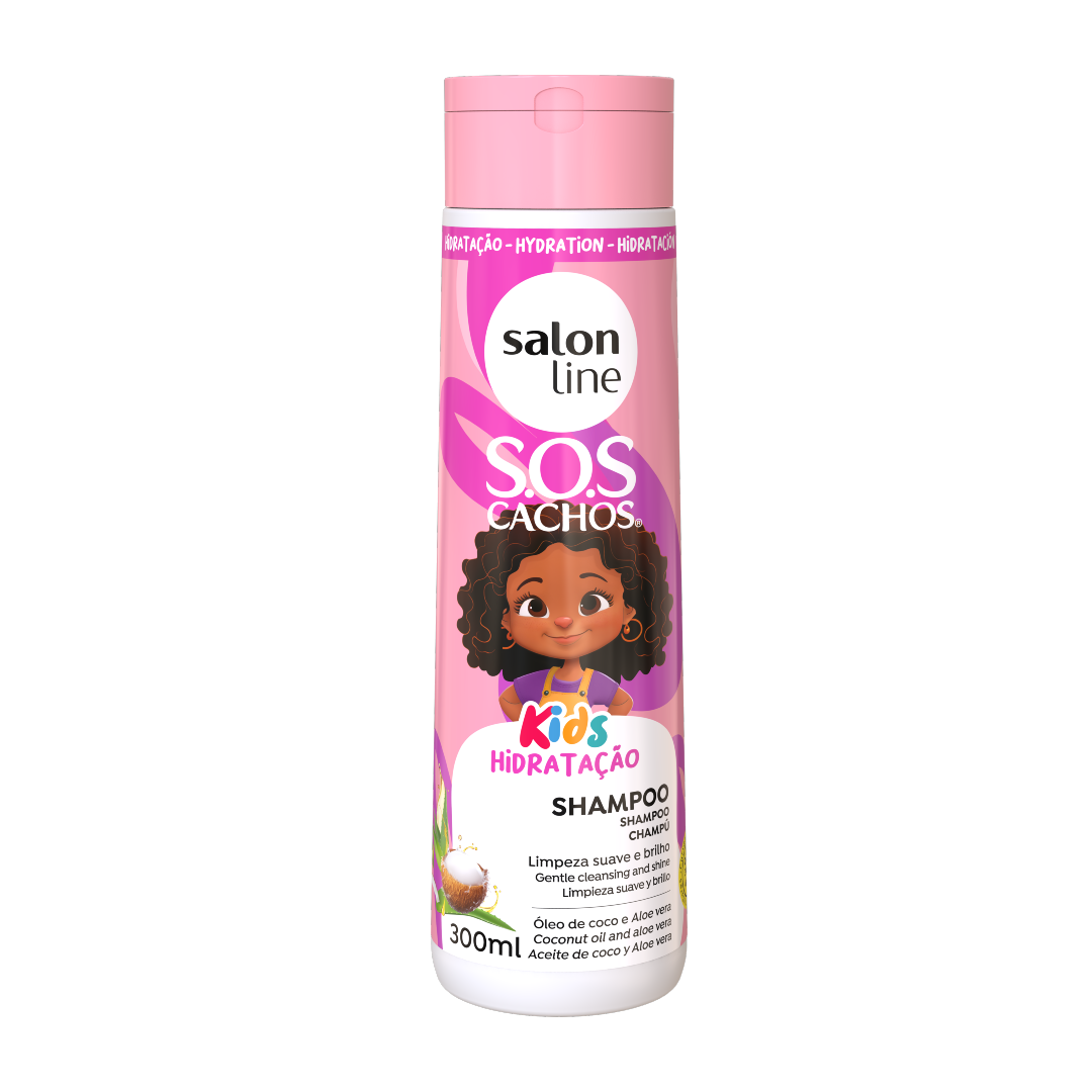 SOS Cachos Kids Shampoo, Salon Line, 300ml