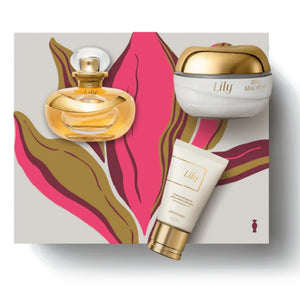 Kit Lily, conjunto de presente creme para mãos e perfume para o corpo, Boticário