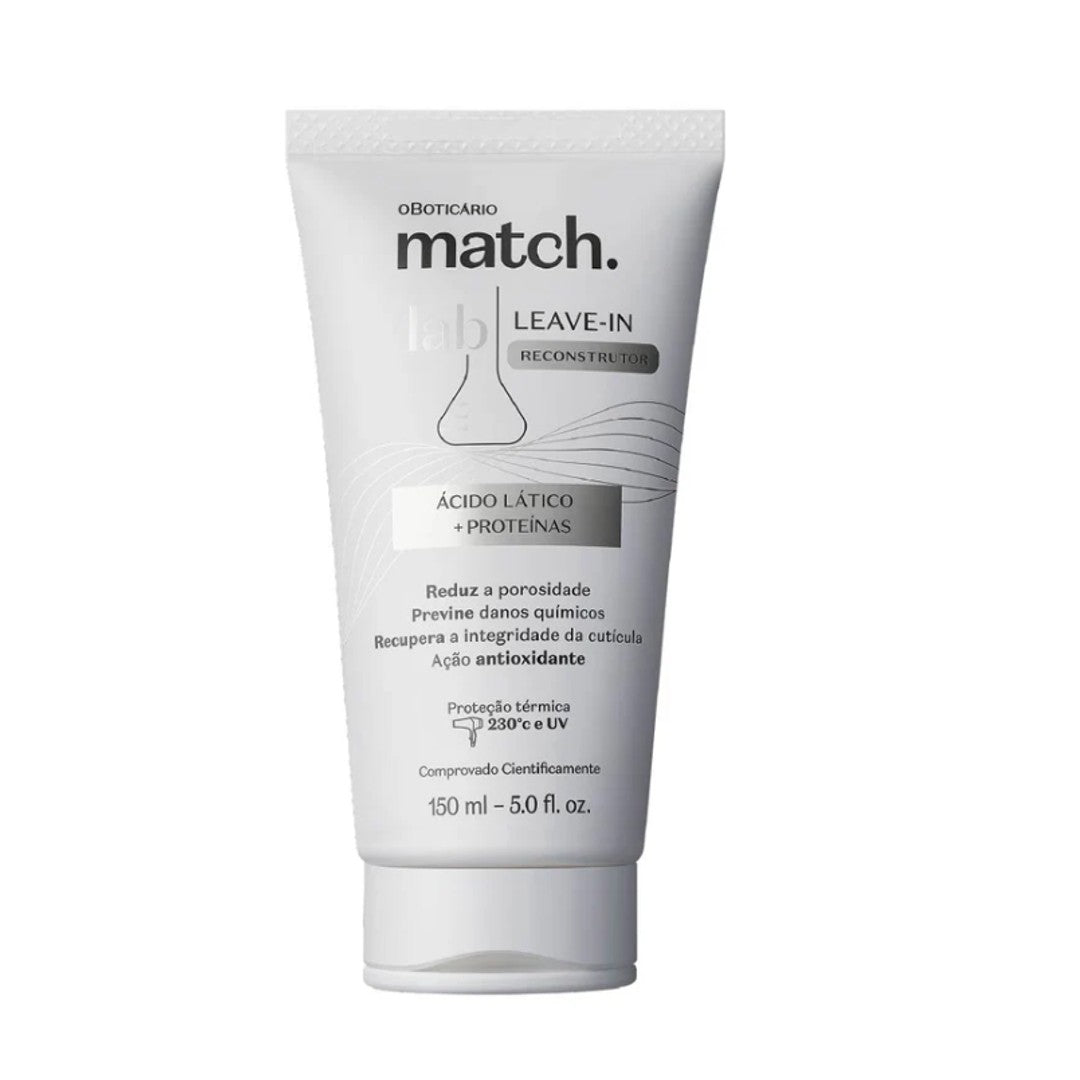 Match Lab Leave-in Reconstrutor , Haarschutz, Boticário, 150ml