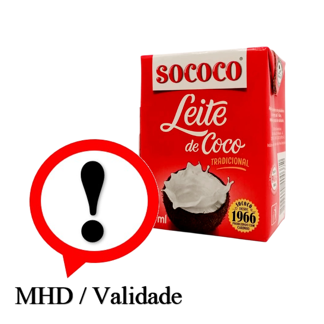 Leite Coco, Cremige Kokosmilch, Sococo, 200mL