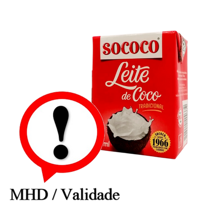 Leite Coco, Cremige Kokosmilch, Sococo, 200mL