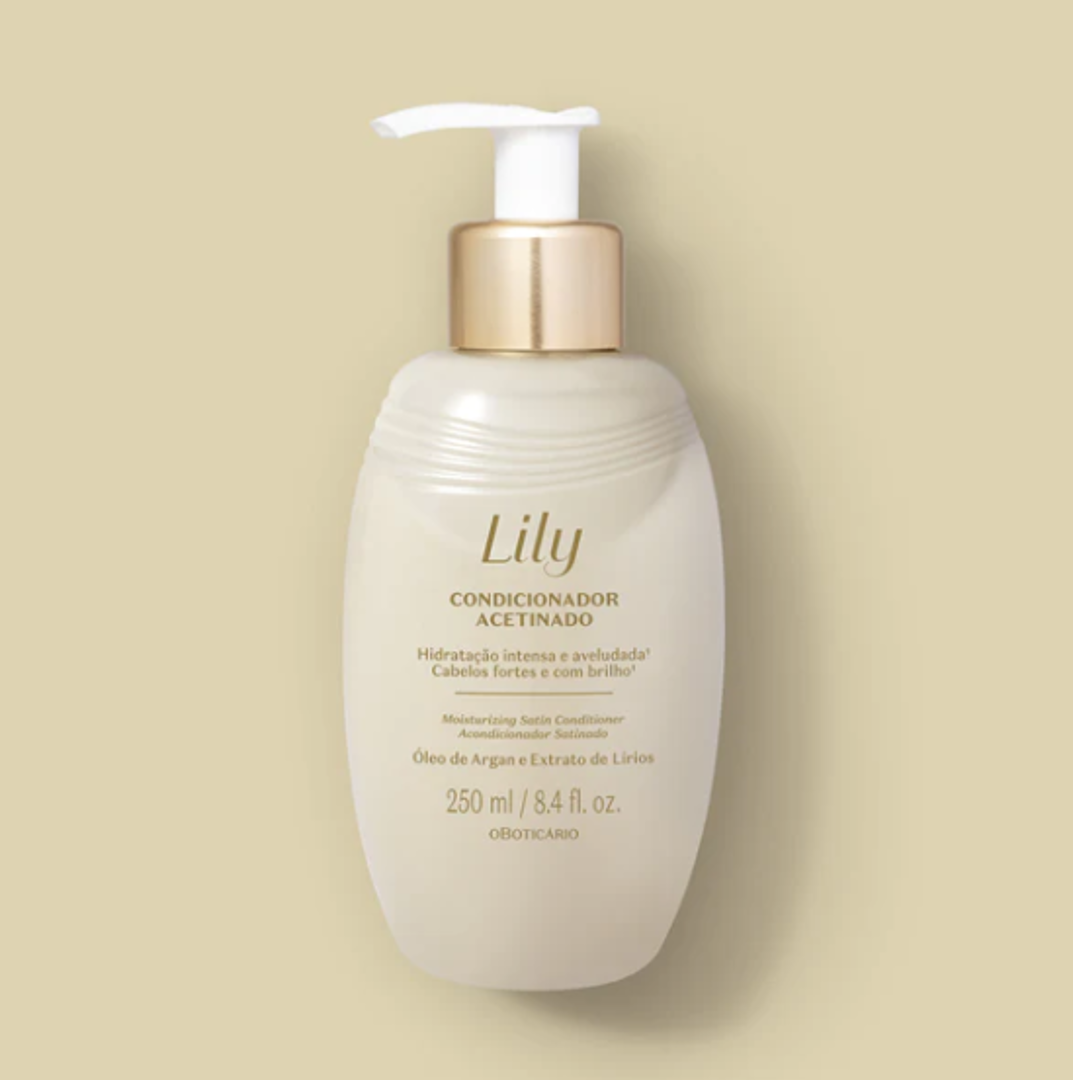 Lily Condicionador Acetinado, Spülung, Boticário, 250ml