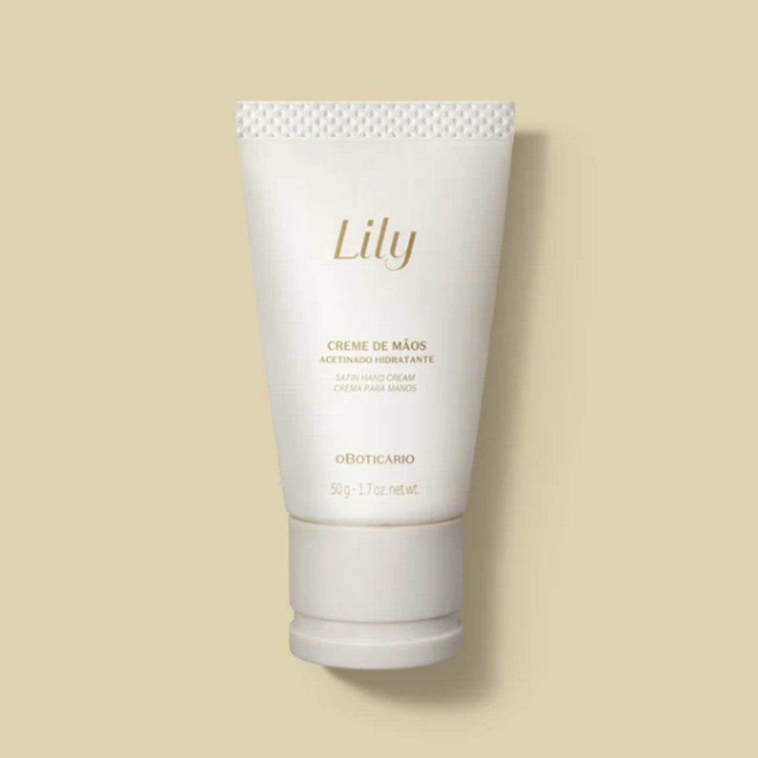 Lily Creme maos Acetinado, Handcreme, Boticário, 50g