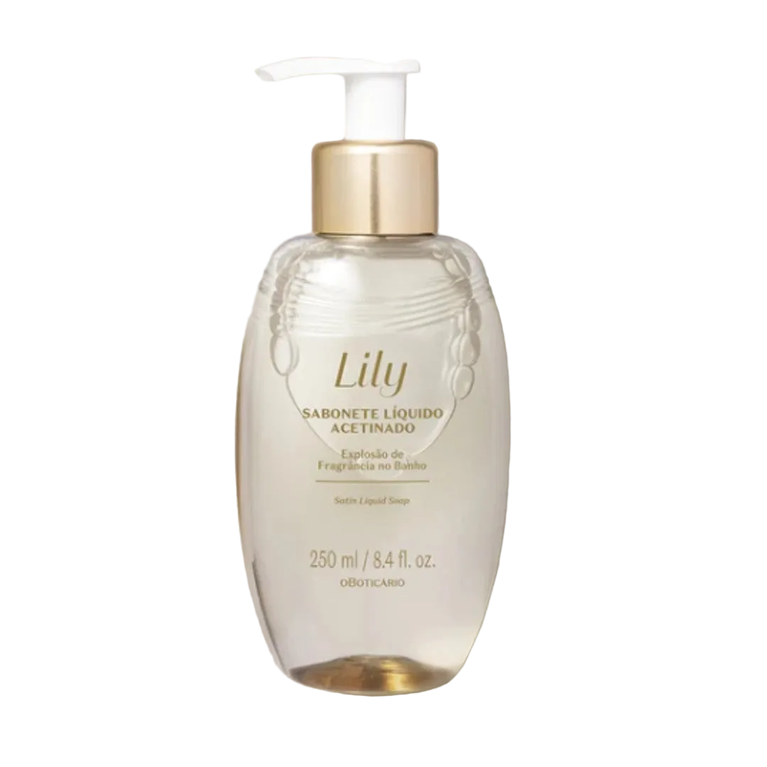 Lily Sabonete Acetinado, Flüssigseife, Boticário, 250ml