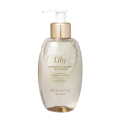Lily Sabonete Acetinado, Flüssigseife, Boticário, 250ml