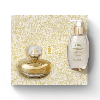 Kit Lily Creme ou Sabonete e Perfume, Geschenkset, Boticario