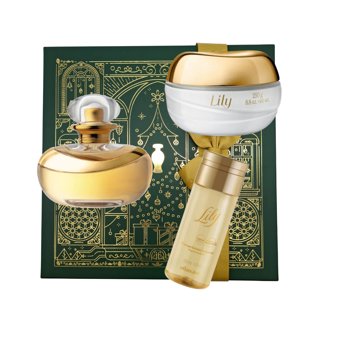 Kit Lily, Geschenkset Körper- Handcreme und Parfum, Boticario