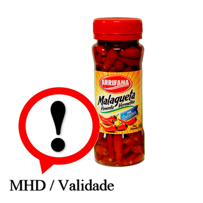 Pimenta Malagueta vermelha, Chilischote, Arrifana, 100g