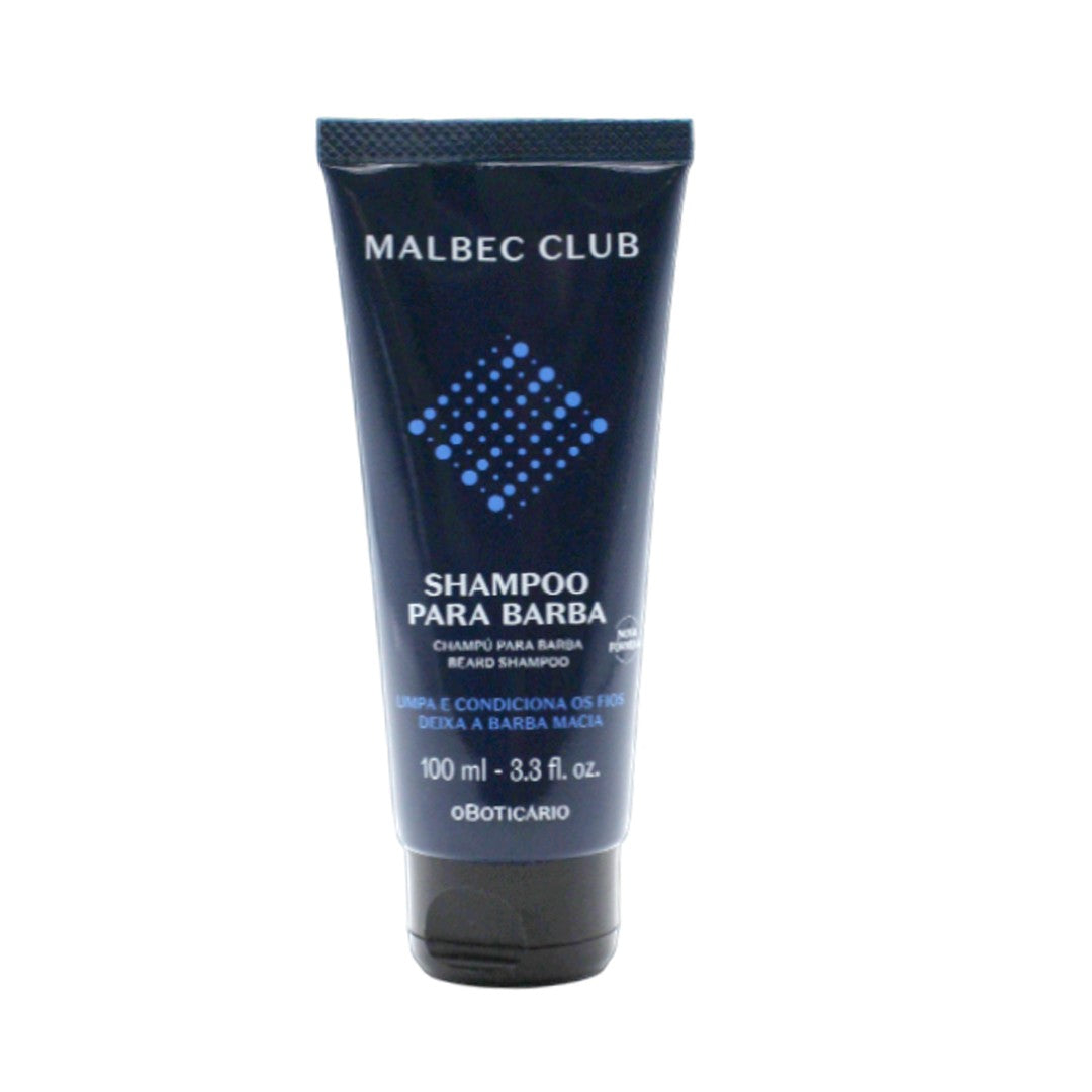 Malbec Club Shampoo para Barba, Boticario, 100ml