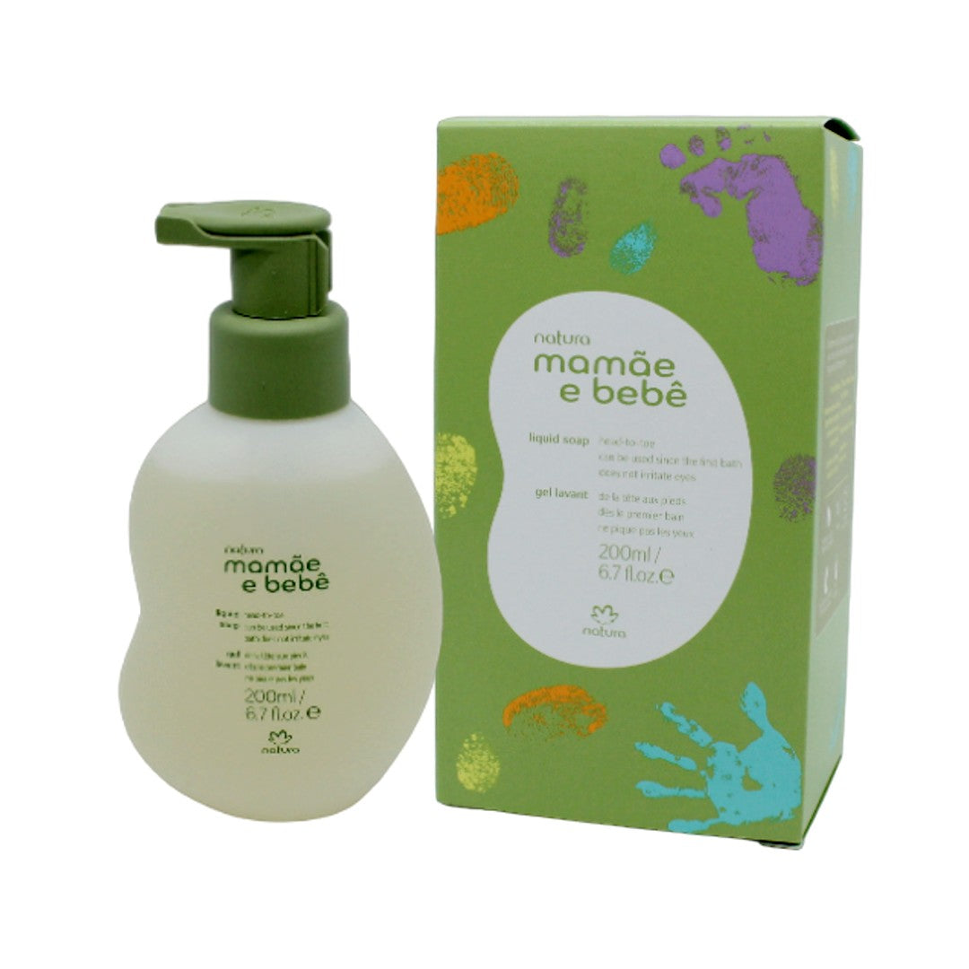 Sabonete Liq. Mamae e Bebe, Seife, Natura, 200ml