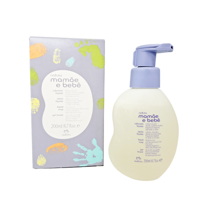 Sabonete Liq. Mamae e Bebe, Seife, Natura, 200ml