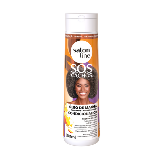 SOS Cachos Óleo de Manga Condicionador, Spülung, Salon Line 300ml