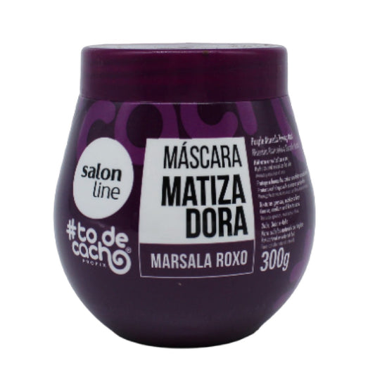 #todecacho Mascara Matizadora Marzala roxo, Lila-Tönungsmaske, Salon Line, 300g