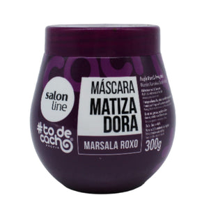 #todecacho Mascara Matizadora Marzala roxo, Lila-Tönungsmaske, Salon Line, 300g