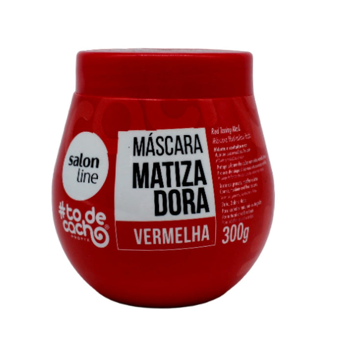 #todecacho Mascara Matizadora vermelha, Rote-Tönungsmaske, Salon Line, 300g