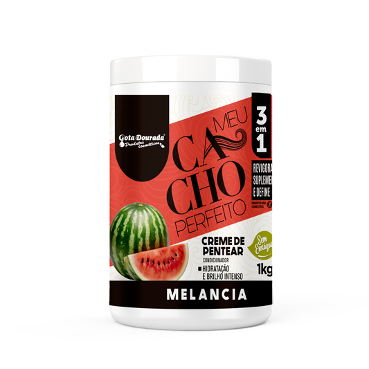 Meu Cacho Perfeito Melancia Creme pentear, Haarcreme, Gota Dourada, 1kg