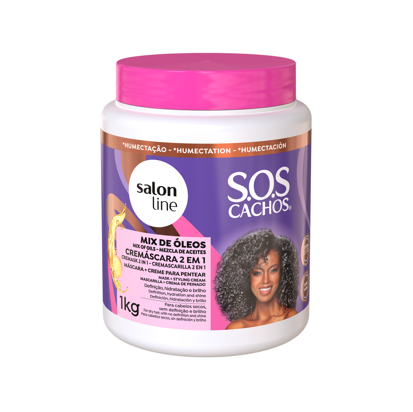 SOS Mix Oleos Nutritivo Creme Pentear, Haarcreme, Salon Line