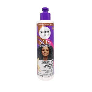 SOS Mix Óleos Nutritivo Ativador Cachos, Haarcreme, Salon Line, 300ml