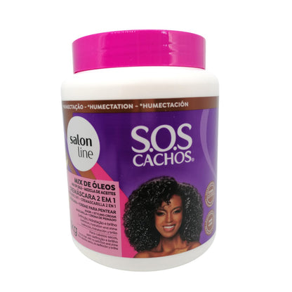 SOS Mix Oleos Nutritivo Creme Pentear, Haarcreme, Salon Line, 300ml