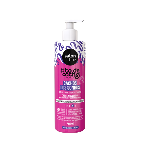 Creme Modelador Forte Cachos dos Sonhos, Haarcreme, Salon Line, 500ml
