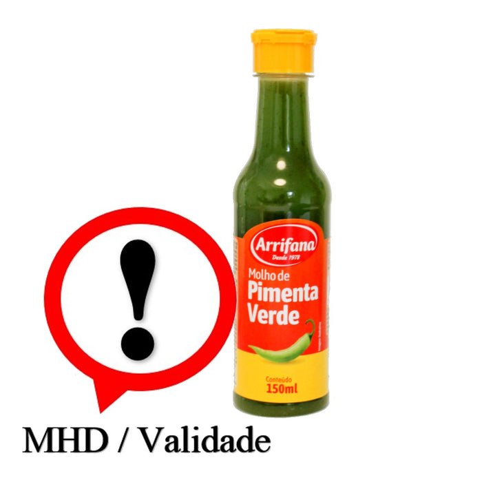 Molho de pimenta verde, Molho de Pimenta verde, Arrifana, 150ml